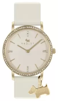 Radley RY21476 Raydon Street White Strap Crystal Set Womens Watch