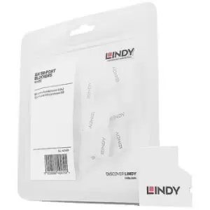 LINDY SD socket lock 40479 10 Piece set White no keys 40479