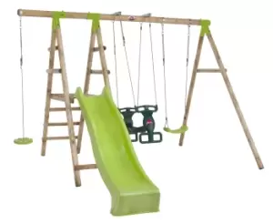 Plum Muriqui Wooden Swing Set