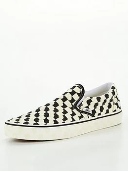 Vans Vans Slide-on - Checkerboard, Black/White, Size 7, Men