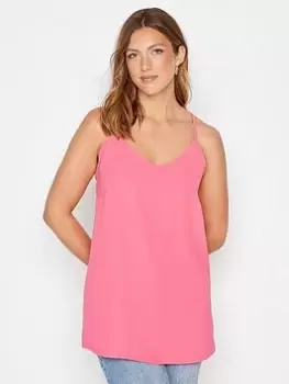 Long Tall Sally Bright Pink Textured Cami, Pink, Size 14, Women