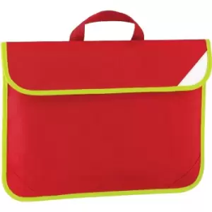 Enhanced-Vis Book Bag - 4 Litres (Pack of 2) (One Size) (Classic Red) - Quadra