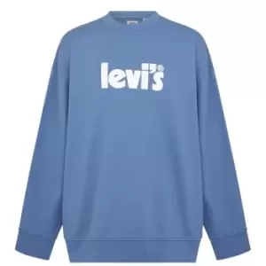 Levis Big Relax Crew Sweatshirt - Blue