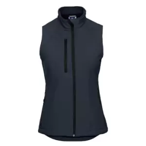 Russell Ladies/Womens Soft Shell Breathable Gilet Jacket (2XL) (French Navy)