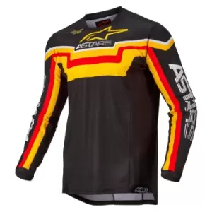 Alpinestars Techstar Quadro Jersey Black Yellow Tangerine M