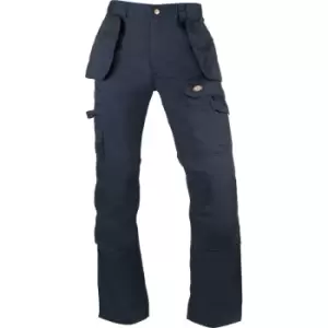 Dickies Mens Redhawk Pro Trousers Blue 32S in Navy Cotton/Polyester