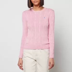 Polo Ralph Lauren Womens Julianna Classic Jumper - Carmel Pink/Dusty Blue - XS