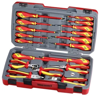 Teng Tools TV18N 18 Piece Insulated Screwdriver & Pliers Set (1000V)