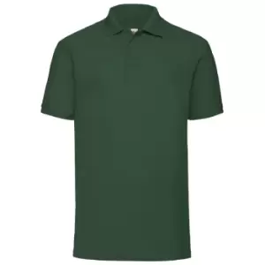 Fruit Of The Loom Mens 65/35 Pique Short Sleeve Polo Shirt (XL) (Bottle Green)