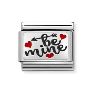 Nomination Classic Silver Be Mine with Hearts Charm