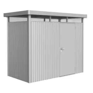 Biohort Highline Metal Shed H1 Standard door 9 x 5 - Metallic Silver