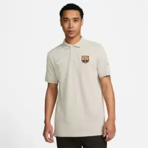 Nike Barcelona Polo Shirt 2023 2024 Adults - Brown