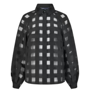 LEVIS Grid Blouse - Black