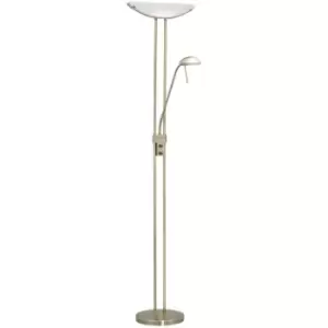 Eglo - Baya - 2 Light Traditional Dimmer Floor Lamp Bronzed and Glass