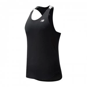 New Balance Singlet Mens - Black Heather