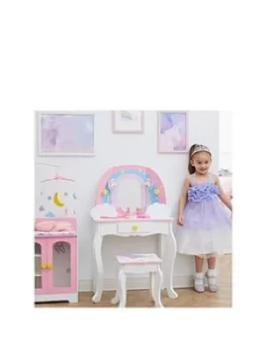 Teamson Kids Fantasy Fields Little Dreamer Kids Vanity Table And Stool Set