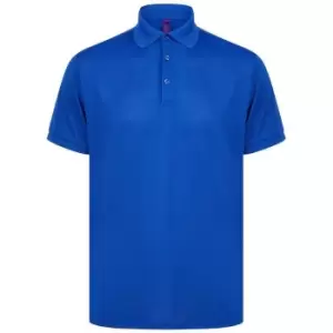 Henbury Mens Piqu Polo Shirt (XXL) (Royal Blue)