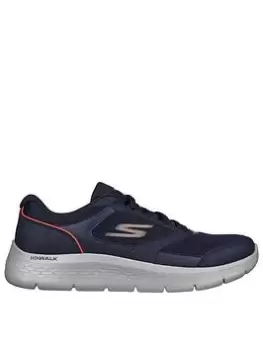 Skechers Go Walk Flex Trainer, Navy/Orange, Size 11, Men