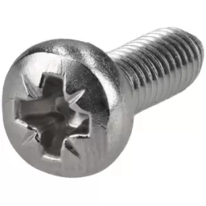 R-TECH 337093 Pozi Pan Head A2 Stainless Steel Screws M4 12mm - Pa...