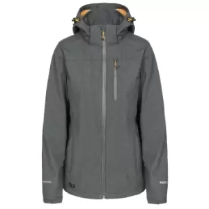 Trespass Womens/Ladies Claren II Waterproof Softshell Jacket (S) (Dark Grey Marl)