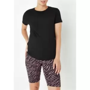 Missguided Zebra Print Maternity Cycling Shorts 2 Pack - Multi