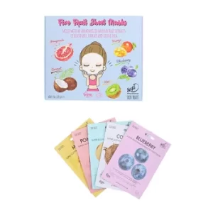 Skin Treats Pack of 5 Sheet Face Masks Box Gift Set