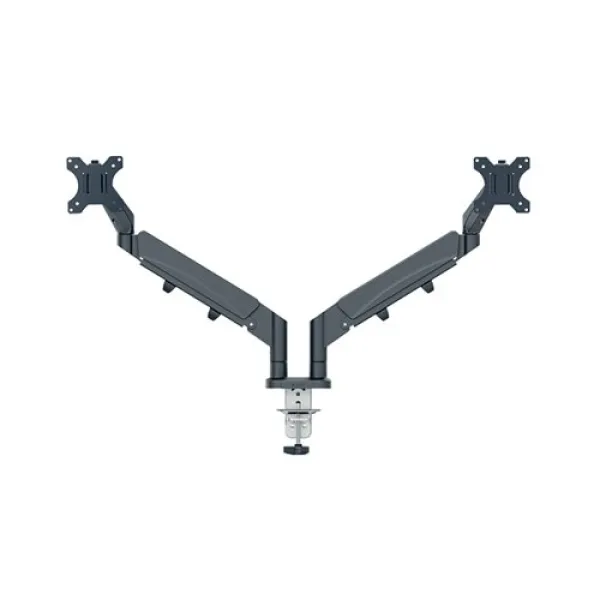 Leitz Ergo Dual Monitor Arm Dark Grey 65370089