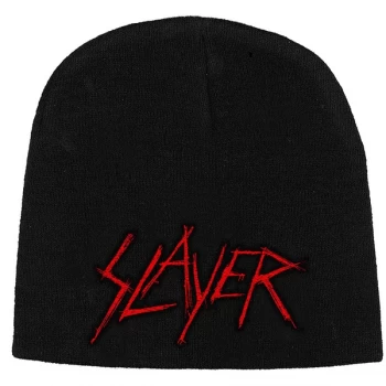 Slayer - Scratched Logo Unisex Beanie Hat - Black