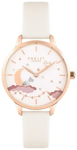 Radley RY21484 Womens White Dial Rose Gold White Watch