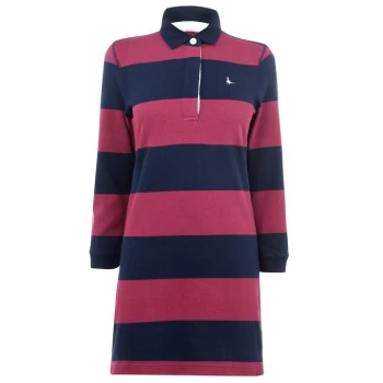 Jack Wills Worlington Rugby Dress - Damson/Navy