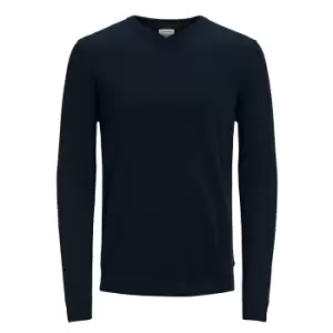 Cotton Fine Knit V-Neck Jumper