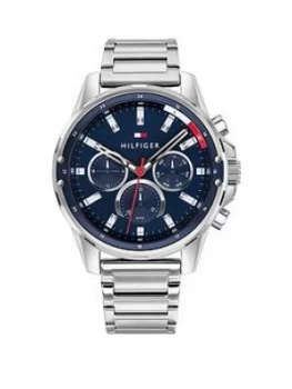 Tommy Hilfiger Blue Chronograph Dial Stainles Steel Braclet Watch