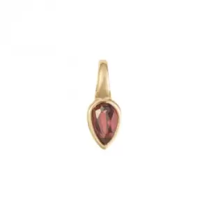 Gold Plated Birthstone January Garnet Pendant P5214