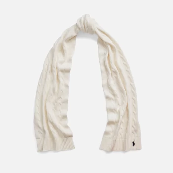 Polo Ralph Lauren Womens Cable Knit Scarf - Clubhouse Cream