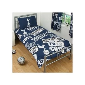 Spurs Patch Single Duvet and Pillow Set