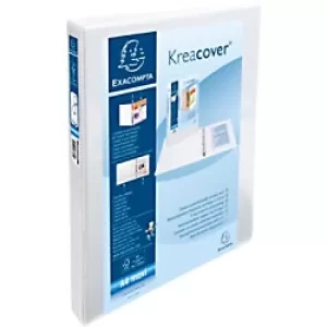 Kreacover Ring Binder PP A4+ 2D Rings 30mm, S47mm, A4+, White, Pack of 10