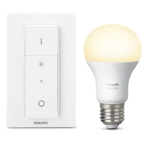 Philips Hue Smart WiFi Dimmable White E27 60W Bluetooth Light Bulb Dimmer Kit