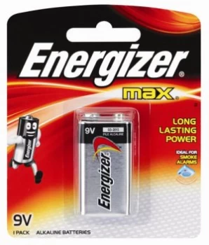 Energizer Max Alkaline 6LR61 9V Single Batteries