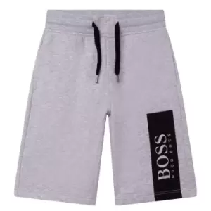 Boss Logo Jersey Shorts - Grey