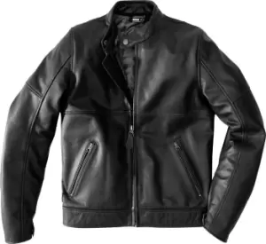 Spidi Mack Motorcycle Leather Jacket, black, Size 56, black, Size 56