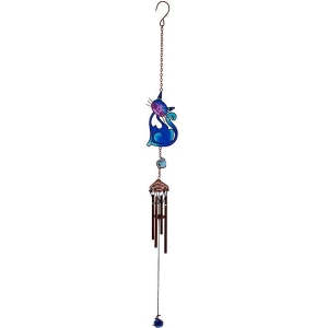 Blue Slinky Cat Windchime