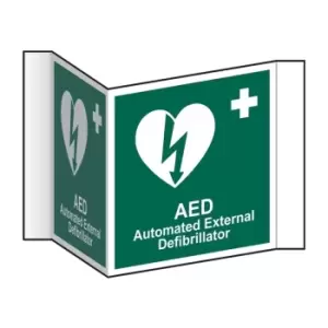 Aed (Projection Sign) - RPVC (200mm Face)
