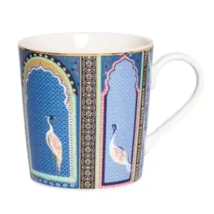 Sara Miller London Portmeirion India Mug - Lattice Windows - Blue