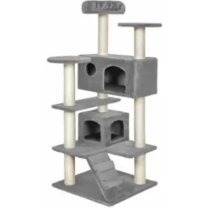 Tectake - Cat tree scratching post Micki - cat scratching post, cat tower, scratching post - grey