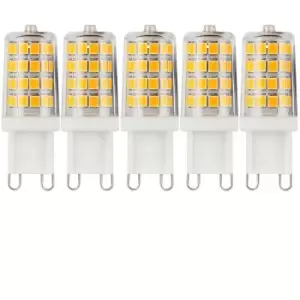 Harperliving - Harper Living 3 Watts G9 LED Bulb Clear Capsule Cool White Dimmable, Pack of 5