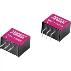 TracoPower TSRN 1-24150 DC/DC converter (print) 24 V DC 15 V DC 1 A No. of outputs: 1 x