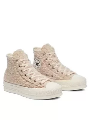 Converse Chuck Taylor All Star Lift Hi, Pink, Size 3, Women