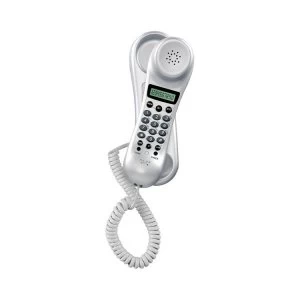 Binatone TREND3 Wall Mountable Corded Phone in Silver