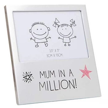 5" x 3.5" - Aluminium Photo Frame - Mum In A Million