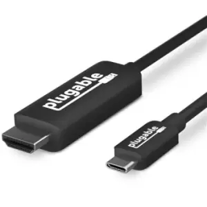 Plugable Technologies USB C to HDMI Adapter Cable - Connect USB-C or Thunderbolt 3 Laptops